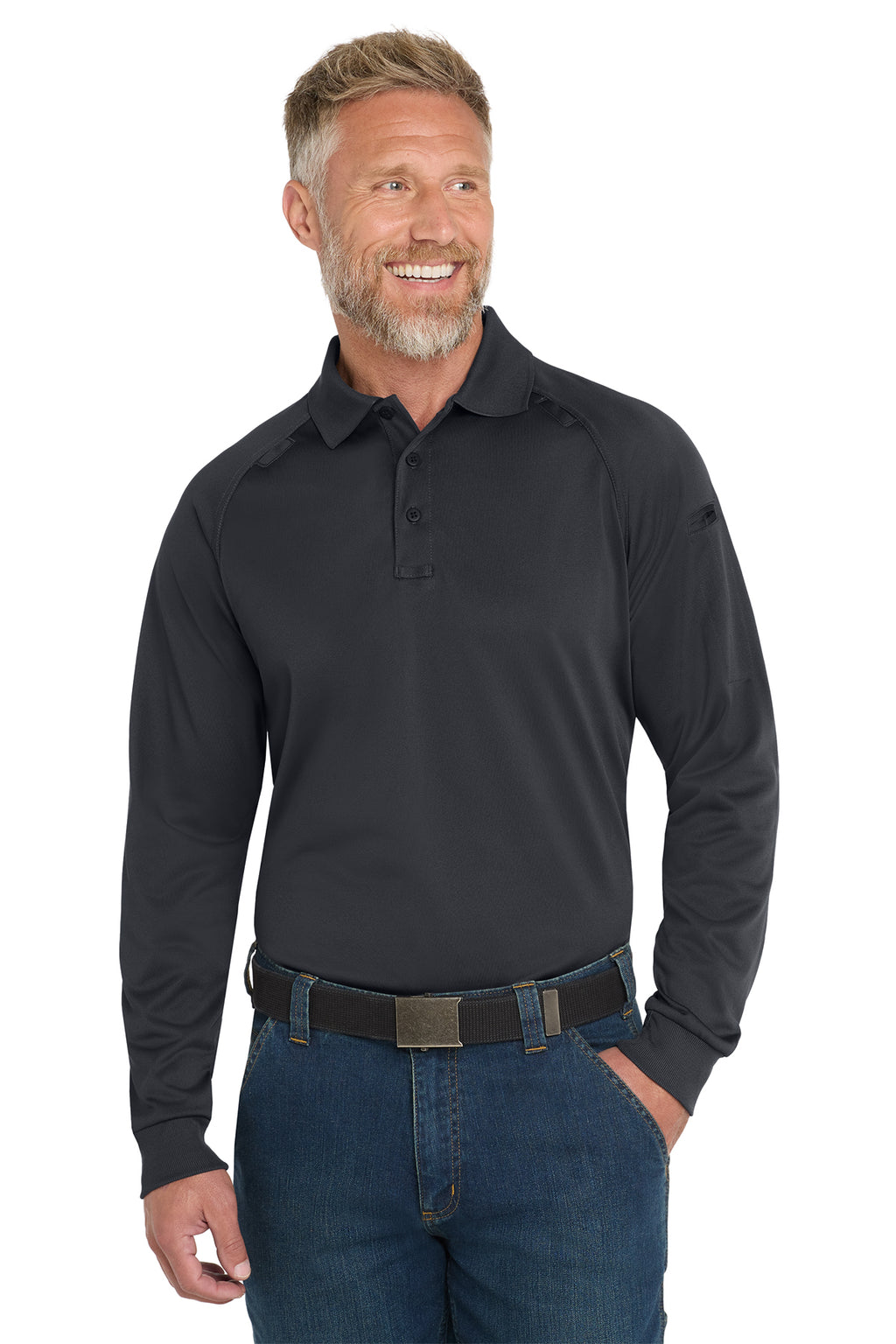 CornerStone® Select Long Sleeve Snag-Proof Tactical Polo