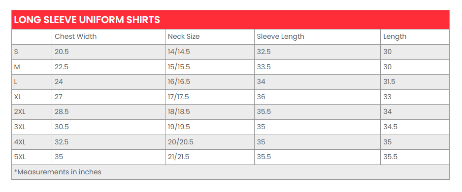 Rynoflex Uniform Long Sleeve Shirts