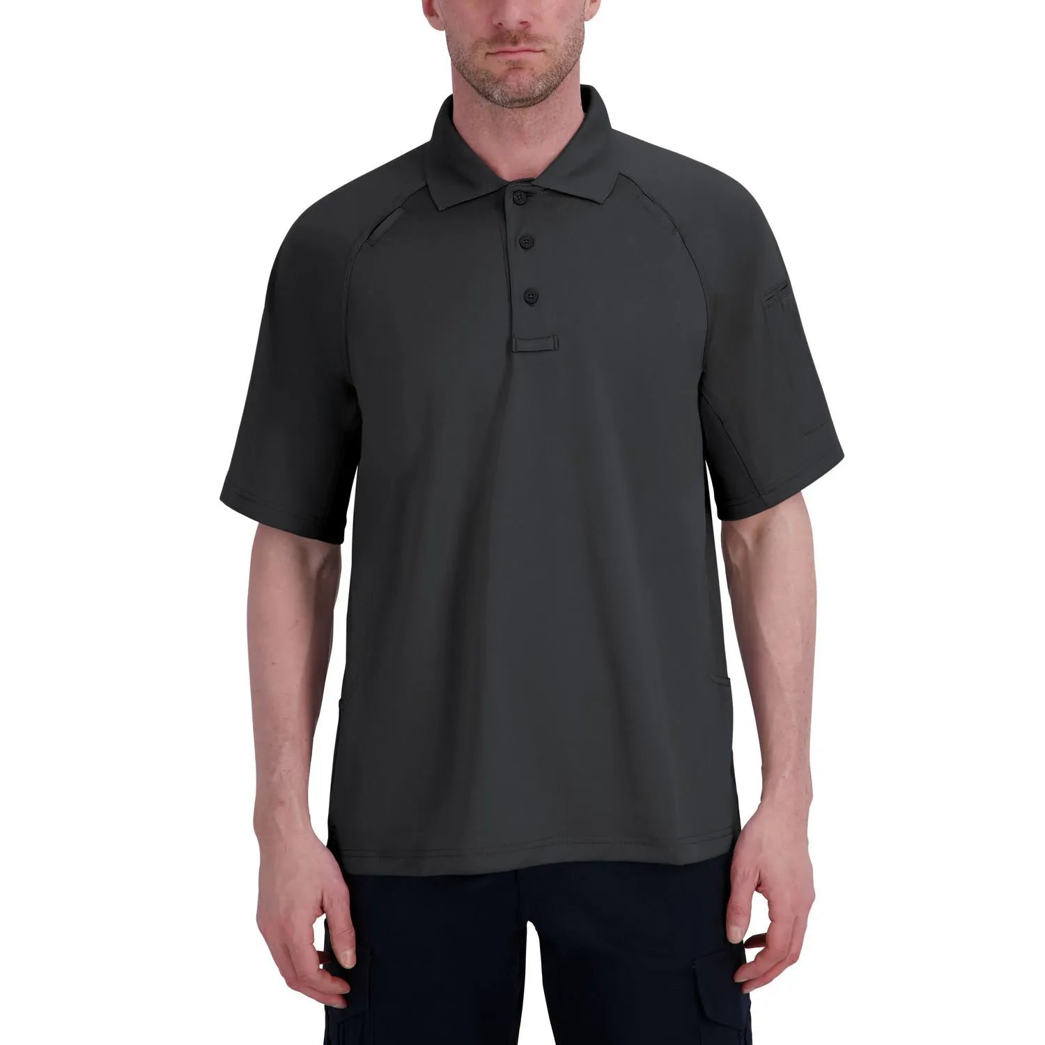 Men's Raglan Short Sleeve Utility Polo
