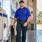 Men's Raglan Short Sleeve Utility Polo