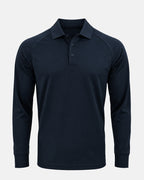 Men's Raglan Long Sleeve Utility Polo