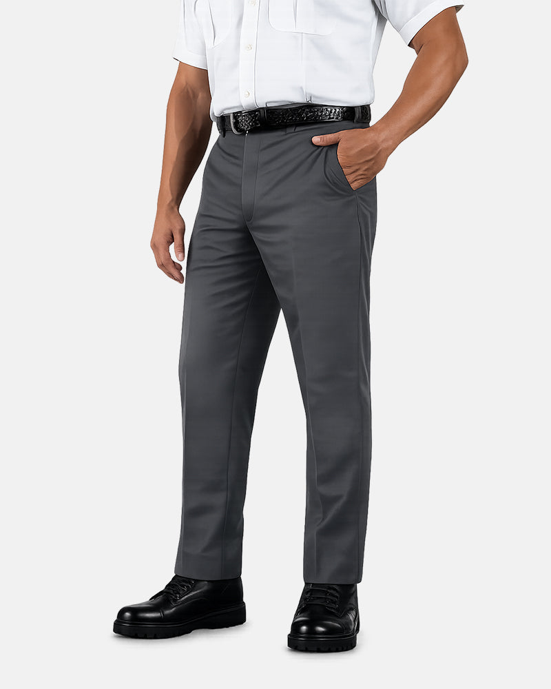 FIRST CLASS 100% POLYESTER ELASTIQUE WEAVE UNIFORM SLACKS