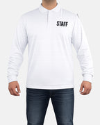 100% Polyester Staff Tactical Performance Polo Long Sleeve Shirt