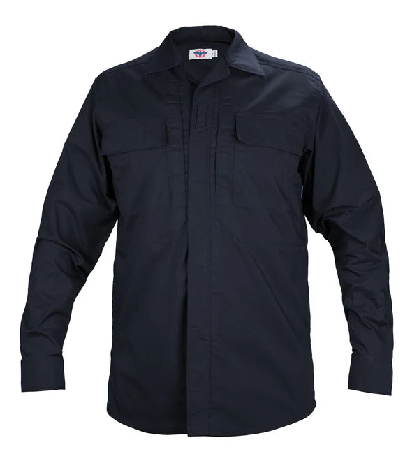 Long Sleeve Zippered Tactical Poly Cotton Rip-Stop BDU Shirt