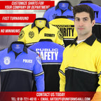 100% POLYESTER SECURITY TWO TONE BIKE PATROL SHIRT WITH ZIPPER POCKET - LONG SLEEVE